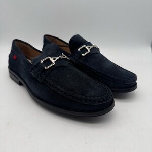 BRAND NEW Marc Joseph New York Astoria Navy Blue Suede Leather Loafer Size 9